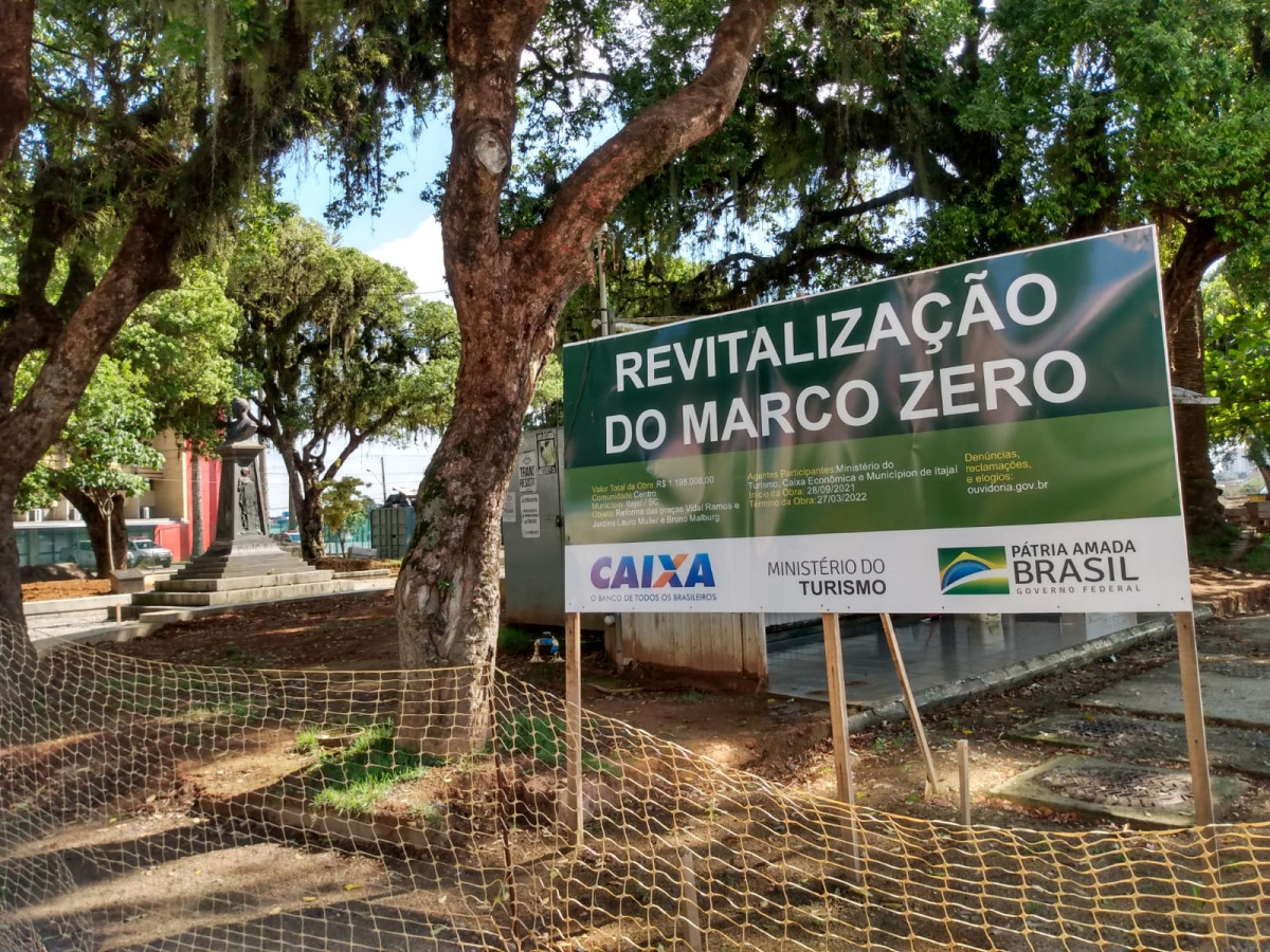 Revitalização do Marco Zero de Itajaí: exemplo de que obras são realizadas