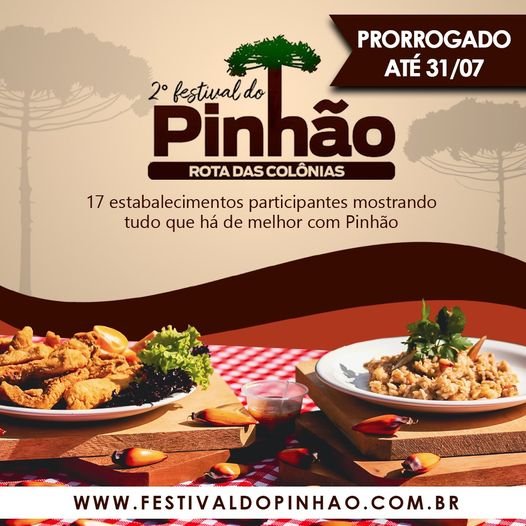 Festival do Pinhão vai até o dia 31 de julho