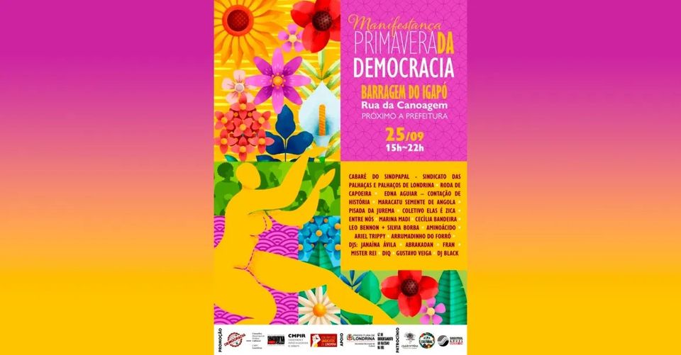 Domingo vai ter Manifestança Primavera da Democracia