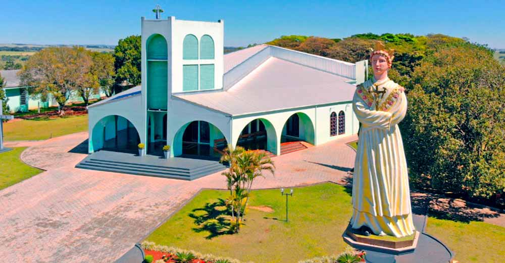 Santuário de Nossa Senhora da Salette, local de muita fé em Braganey