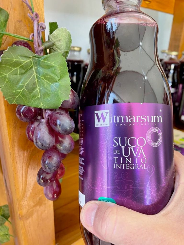 Cooperativas Witmarsum e Cooperante lançam o suco de uva tinto integral