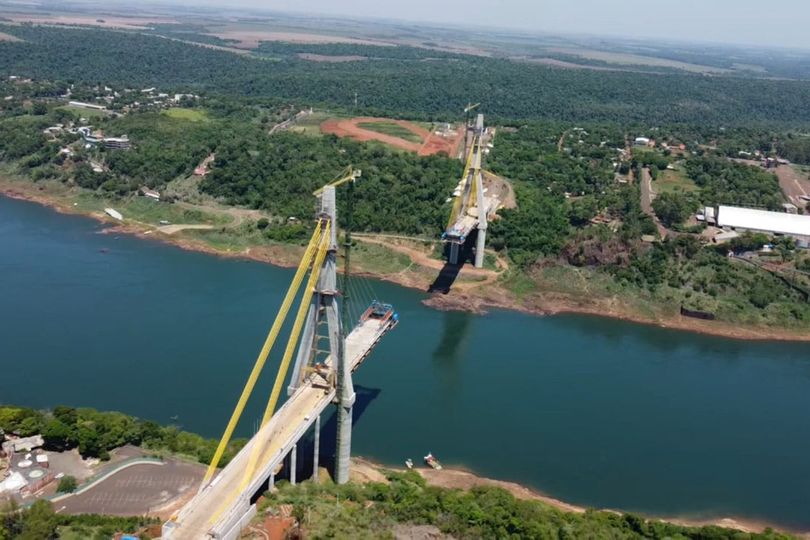 Obras da Ponte Brasil-Paraguai chegam a 80% de execução e Rodovia das Cataratas será duplicada