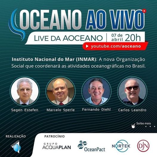 Instituto Nacional do Mar, para a pesquisa oceanográfica do Brasil