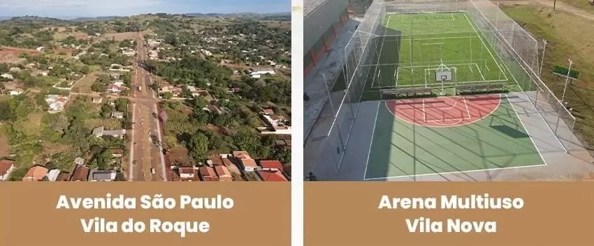Barbosa Ferraz inaugura asfalto e centro esportivo