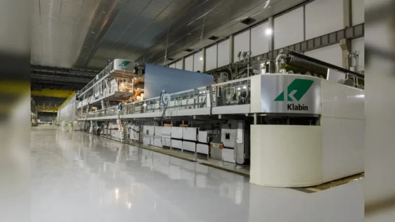 No segundo trimestre de 2023 estará pronta a nova máquina de papel da Klabin em Ortigueira