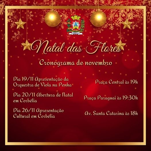 Natal em Corbélia vai ter concurso de decoração