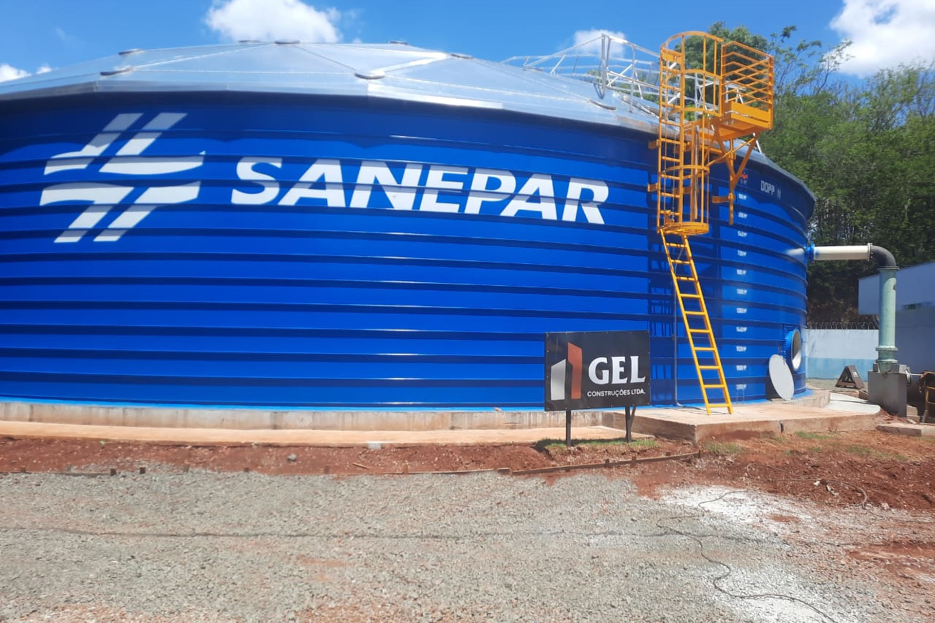 Obras da Sanepar avançam e capacidade de reservação de água vai dobrar em Apucarana