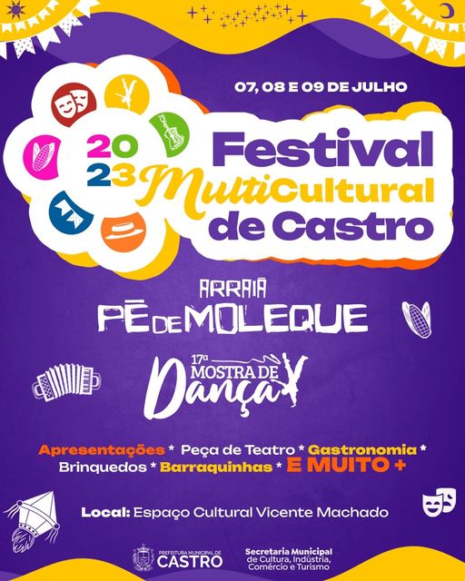 Muitas atrações no Festival Multicultural de Castro