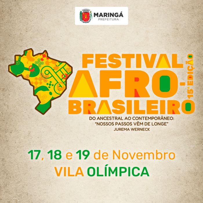 Festival Afro-Brasileiro começa nesta sexta, 17, em Maringá