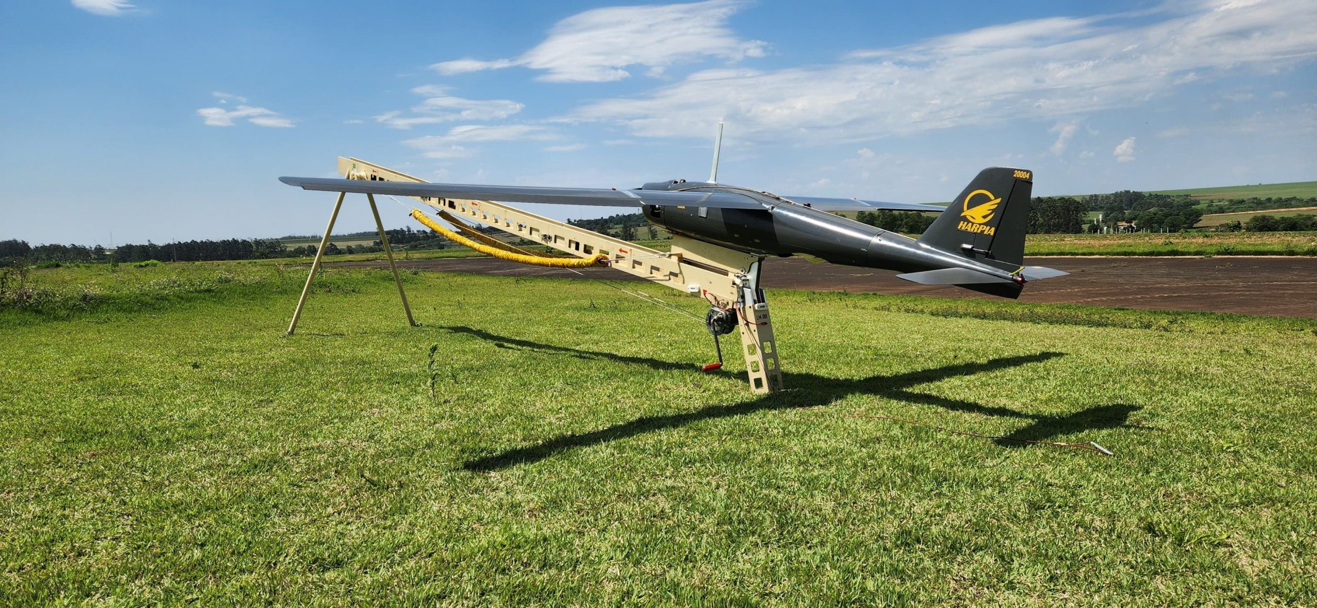 Drone Harpia foi mostrado em Foz do Iguaçu