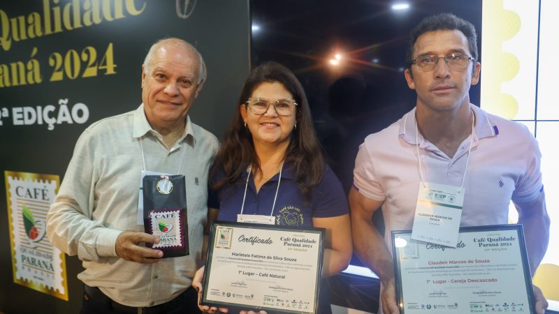 Produtores de Tomazina dominam premiação do Café Qualidade Paraná 2024 