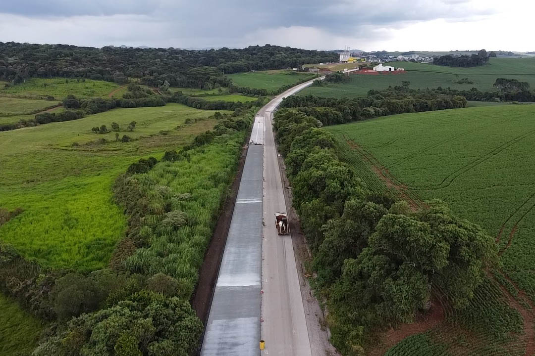 32,77% em dois meses: pista de concreto da PRC-280 avança entre Pato Branco e Clevelândia