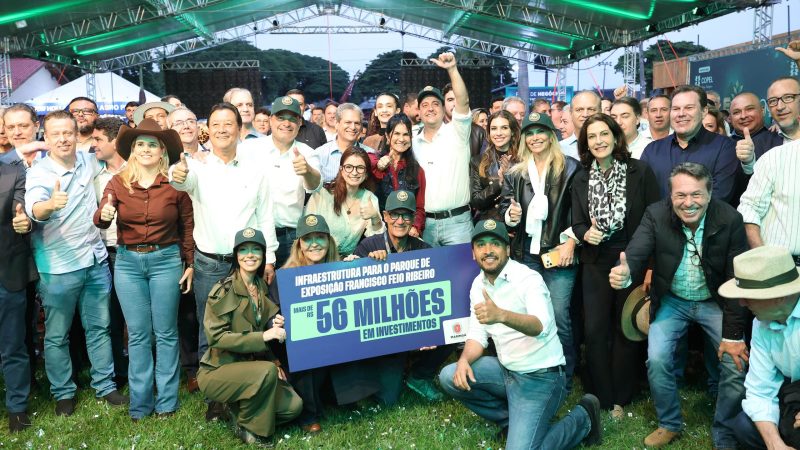 Na Expoingá, governador anuncia R$ 53,8 milhões para modernizar parque de exposições